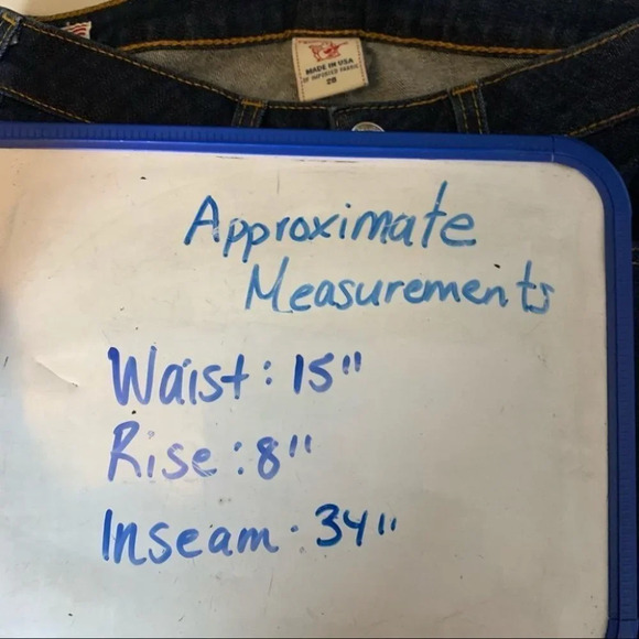 True Religion Shannon Jeans Size 28 CUT#605836 Style#WB5K91125 Dark Wash - Picture 7 of 11